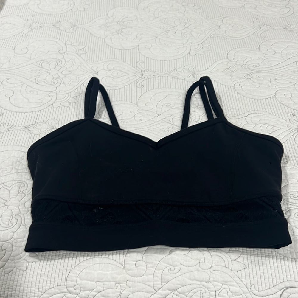 Glyder sports bra, black size M